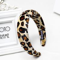 Hot Sale Schwamm Leoparden Muster Stirnband Kopf Knopf Ins Europäische Und Amerikanische Internet-prominente Mit Dem Gleichen Stil Kopfschmuck One-sale C560 main image 11