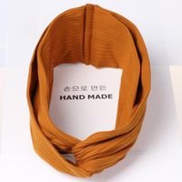 Simple Solid Color Knitted Cross Hair Band Nhou144216 sku image 2