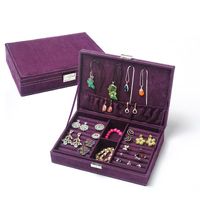 Fashion Deer Velvet Storage Box Jewelry Box Red Pink Purple Nhhw144375 main image 21