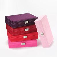 Fashion Deer Velvet Storage Box Jewelry Box Red Pink Purple Nhhw144375 main image 20