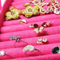 Fashion Deer Velvet Storage Box Jewelry Box Red Pink Purple Nhhw144375 main image 18