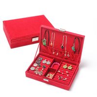 Fashion Deer Velvet Storage Box Jewelry Box Red Pink Purple Nhhw144375 main image 5