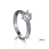 Heißer Stil Koreanischer Ehering Klassischer Zirkon Ring Mit Sechs Krallen Frauen Schmuck Großhandel main image 9