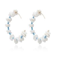 Fashion Shell Fragments, Rice Beads, Mix And Match, Semi-circular Earrings Nhxr144512 main image 6