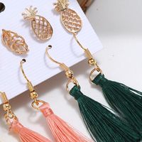 Womens Leaf Plating Alloy Earrings Nhbq144528 main image 5