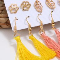 Womens Leaf Plating Alloy Earrings Nhbq144528 main image 6