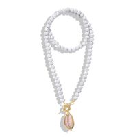 Européen Et Américain Tempérament Vacances Date Pétoncles Collier National De Mode Boule Perle Chaîne Croix-frontière Nouvelle Arrivée Turquoise Collier main image 13