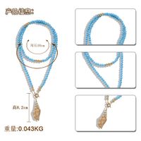 Fashion Bohemian Turquoise Conch Necklace Nhjq144827 main image 5