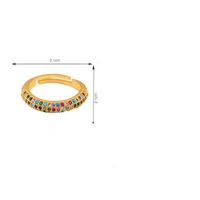 Fashion Copper Inlaid Zircon Rainbow Ring Nhas144837 main image 5