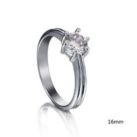 Classic Six-jaw Zircon Ring Nhbq144490 sku image 1