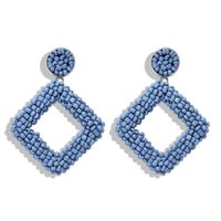 Fashion Hand-woven Beaded Earrings Nhjq144655 sku image 4