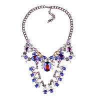 Croix-frontière E-commerce Best-seller En Europe Et En Amérique Du Collier Exagérée Longue Strass Incrusté Multi-couleur Collier Femmes sku image 3