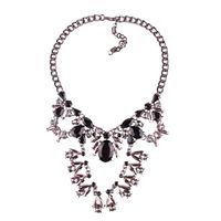 Croix-frontière E-commerce Best-seller En Europe Et En Amérique Du Collier Exagérée Longue Strass Incrusté Multi-couleur Collier Femmes sku image 4