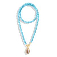 Fashion Beads New Turquoise Necklace Nhjq144826 sku image 3