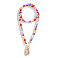 Fashion Beads New Turquoise Necklace Nhjq144826 sku image 5