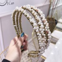 Simple And Small Scented Beads Winding Hot-skinned Fine-brimmed Headband Nhsm139211 main image 1