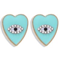 Stylish Sweet Love Plate With Rhinestone Earrings Nhjq139215 main image 11