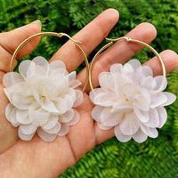 Fashion Simple Three-dimensional Flower Bud Earrings Nhmd139231 main image 2