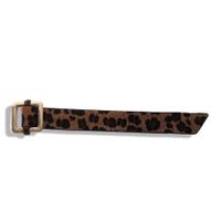 Europäische Und Amerikanische Leoparden Muster Leder Druckknopf Verstellbares Armband Legierung Layout Reiß Verschluss Anhänger Leder Armband Schmuck main image 3