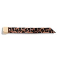 Leopard Leather Snap Adjustable Alloy Bracelet Nhjq139282 main image 6