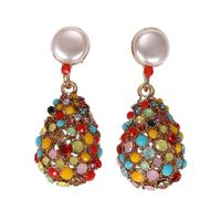 Européen Et Américain Haute Profil De Mode Diamant Gemme Cristal Série Boucles D'oreilles Animaux Fruits Des Plantes Strass Boucles D'oreilles Des Femmes main image 19