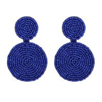 Womens Round Rice Beads Earrings Nhjq139238 sku image 2