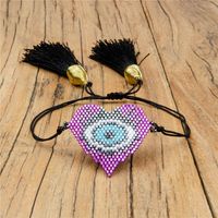 Womens Eyes Hand-woven Beads Bracelets &amp; Bangles Nhgw139258 sku image 1