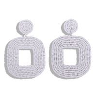 Aretes De Perlas Geométricas De Arroz Para Mujer Nhjq139263 sku image 1