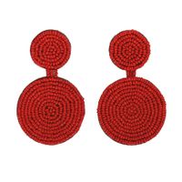 Womens Geometric Round Rice Beads Earrings Nhjq139266 sku image 1