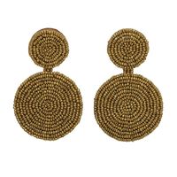 Womens Geometric Round Rice Beads Earrings Nhjq139266 sku image 4