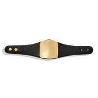 Leopard Leather Snap Adjustable Alloy Bracelet Nhjq139282 sku image 1