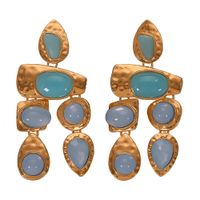 Fashion Rhinestone Gemstone Series Earrings Nhjq139298 sku image 4