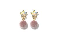 Fashion Simple Star Hair Ball Short Hair Earrings Nhll144925 main image 7