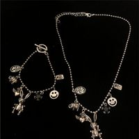 Retro Style Cute Rabbit Smiley Animal Necklace Nhyq144987 main image 1