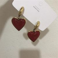 Fashion Temperament Retro Niche Heart Earrings Nhyq145037 main image 6