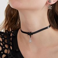 Fashion Black Short Neck Choker Nhll145077 main image 1