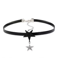 Star Choker Halskette Kragen Weiblich Schwarz Kurz Hals Schmuck Original Koreanischen Schlüsselbein Stern Sexy Den Gleichen Stil main image 9