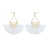 Fashion Fan-shaped Tassel Earrings Multicolor Nhdp145103 main image 11