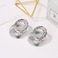 New Circle Twisted Alloy Earrings Nhdp145136 main image 3