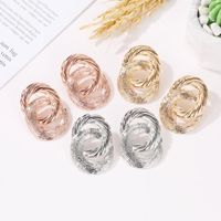 New Circle Twisted Alloy Earrings Nhdp145136 main image 4