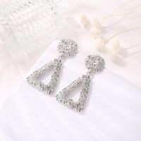 Fashion Openwork Frosted Triangle Earrings Nhdp145141 main image 4