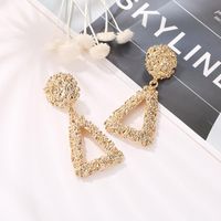 Fashion Openwork Frosted Triangle Earrings Nhdp145141 main image 5