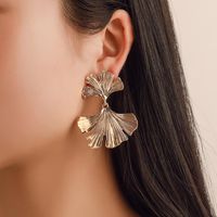New Simple Ginkgo Leaf Alloy Earrings Nhdp145142 main image 1
