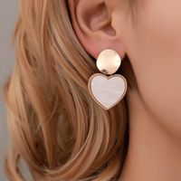 New Minimalist Geometric Heart Earrings Nhdp145144 main image 1