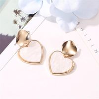 New Minimalist Geometric Heart Earrings Nhdp145144 main image 4