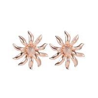 Simple And Fresh Sun Flower Alloy Stud Earrings Nhdp145153 main image 9