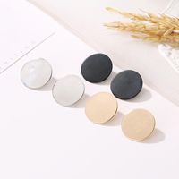Simple Style Round Plating Alloy No Inlaid Earrings Ear Studs main image 3
