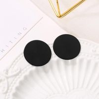 Simple Style Round Plating Alloy No Inlaid Earrings Ear Studs main image 5