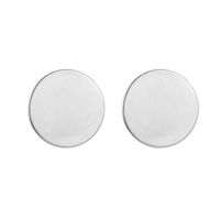 Simple Style Round Plating Alloy No Inlaid Earrings Ear Studs main image 6