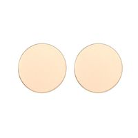 Simple Style Round Plating Alloy No Inlaid Earrings Ear Studs main image 7